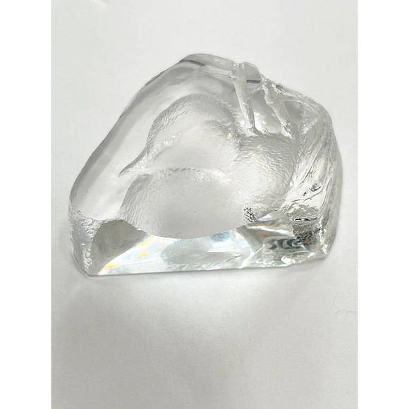 Mats Jonasson Other - Mats Jonasson Lead Crystal Duckling Sculpture Paperweight Signed Sweden Small